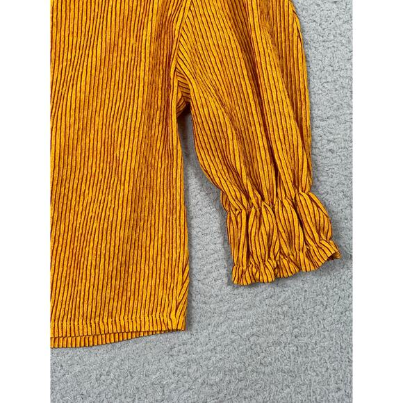 Zara Womens Size M Ribbed Striped Blouse NWT - Picture 11 of 11